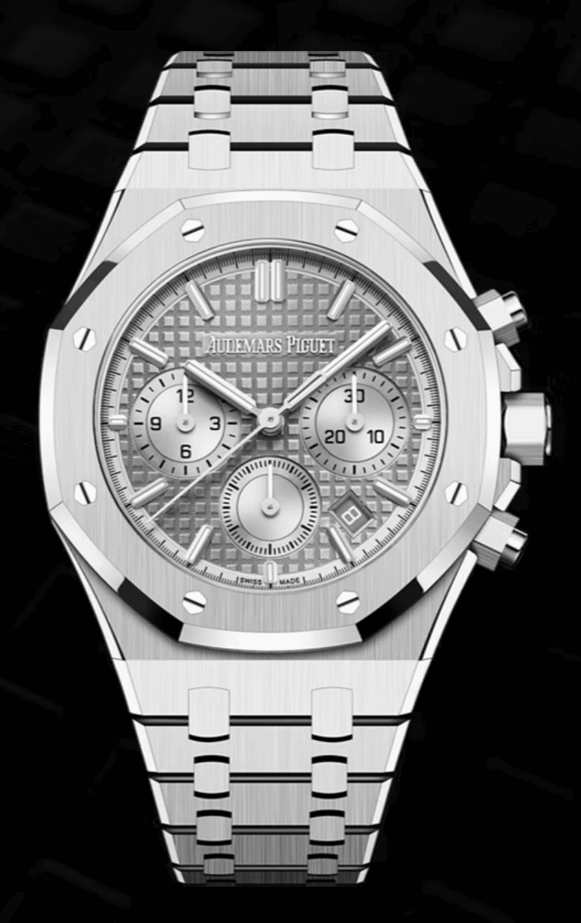 Audemars Piguet Royal Oak Chronograph 38mm Grey "Grande Tapisserie" Dial Stainless Steel