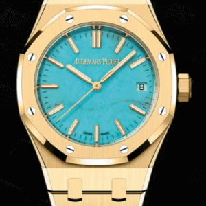 Audemars Piguet Royal Oak 37mm Turquoise Dial Full Yellow Gold