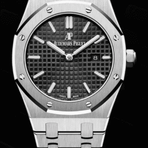 Audemars Piguet Royal Oak 33mm Black "Grande Tapisserie" Dial Stainless Steel