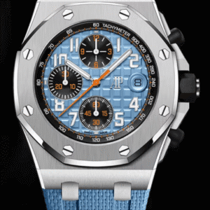 Audemars Piguet Royal Oak Offshore Chronograph 42mm Blue "Mega Tapisserie" Dial Stainless Steel