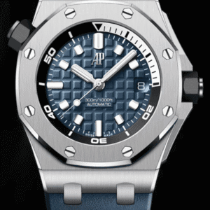 Audemars Piguet Royal Oak Offshore Diver 42mm Blue "Mega Tapisserie" Dial Stainless Steel