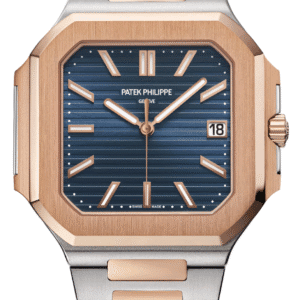Patek Philippe Cubitus 45mm Sunburst Blue Dial Two-Tone Rose Gold and Stainless Steel