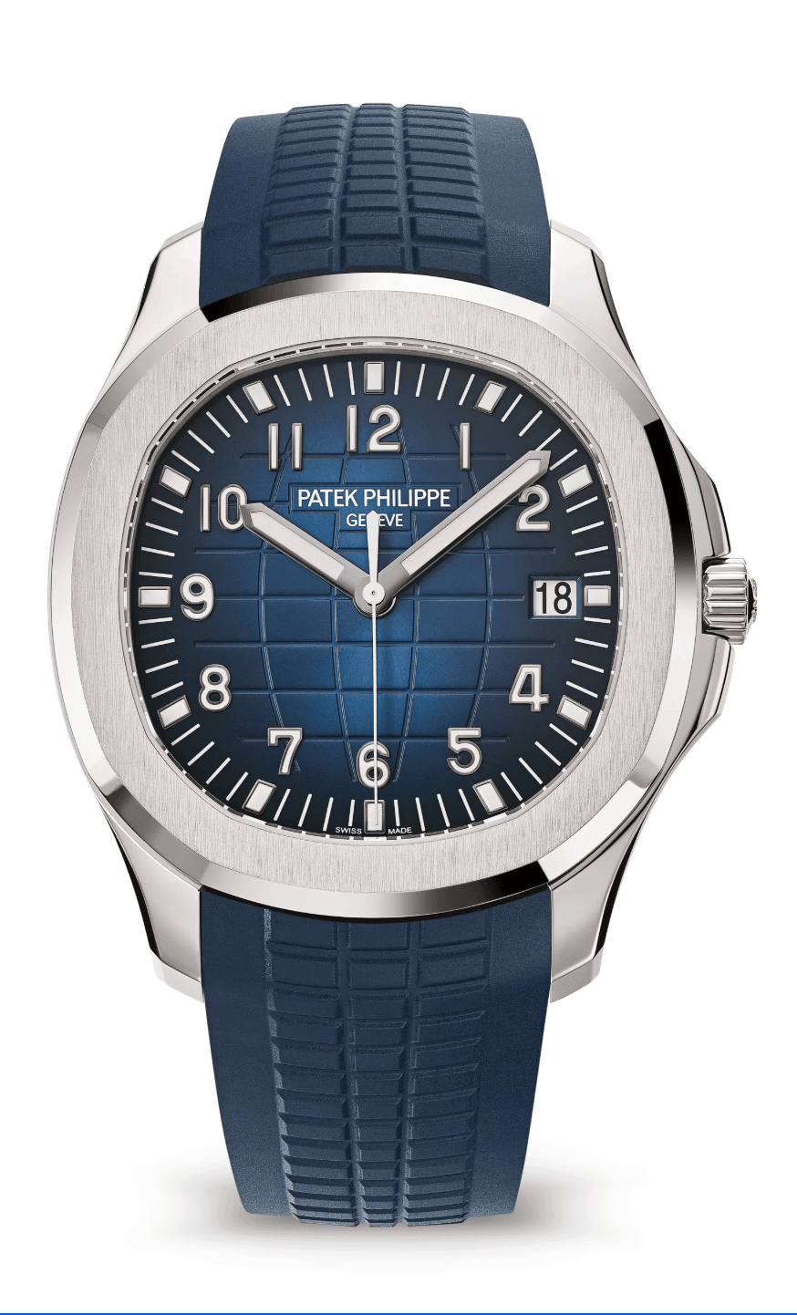 Patek Philippe Aquanaut 42mm Sunburst Blue Black Gradient Dial White Gold