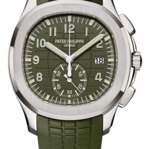 Patek Philippe Aquanaut Chronograph 42mm Khaki Green Dial White Gold