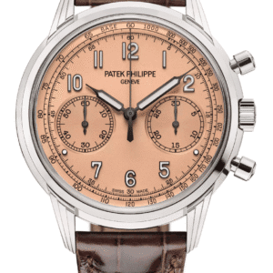 Patek Philippe Complications Chronograph 41mm Rose-Gilt Dial White Gold Chocolate Brown Alligator Strap