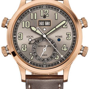Patek Philippe Grand Complications 42mm Sunburst Grey Dial Rose Gold Chestnut Calfskin Strap