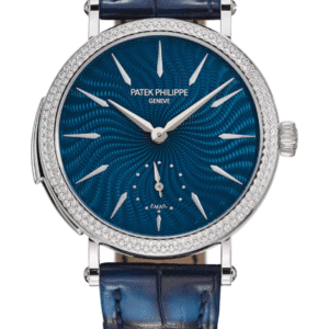 Patek Philippe Grand Complications Minute Repeater 36mm Grand Feu Blue Transparent Enamel Dial Diamond Bezel Ocean Blue Alligator Strap