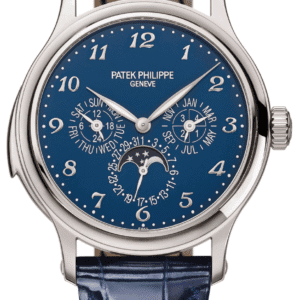 Patek Philippe Grand Complications Minute Repeater Perpetual Calendar 42mm Grand Feu Blue Enamel Dial White Gold Dusk Blue Alligator Strap