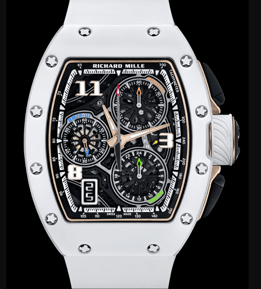 Richard Mille RM72-01 Flyback Chronograph White Ceramic